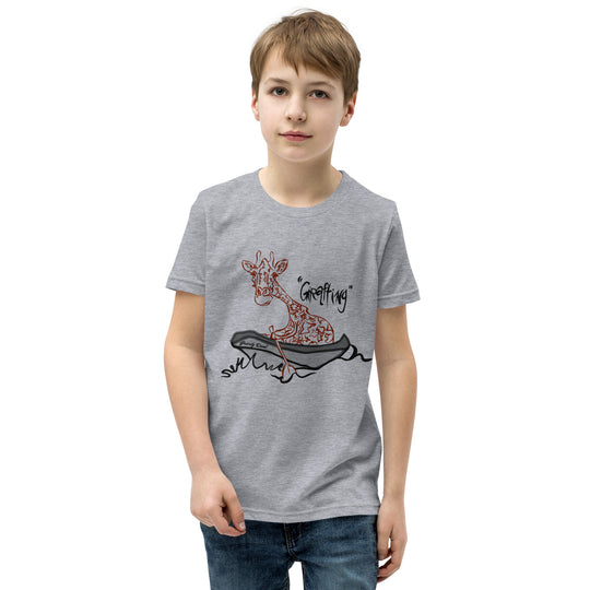Gnarly Dood Youth T-Shirt - Athletic Heather Front